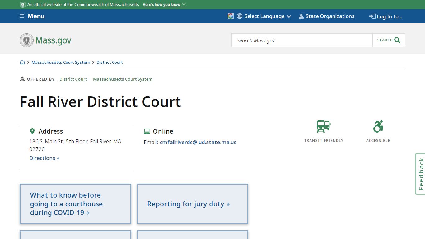 Fall River District Court | Mass.gov