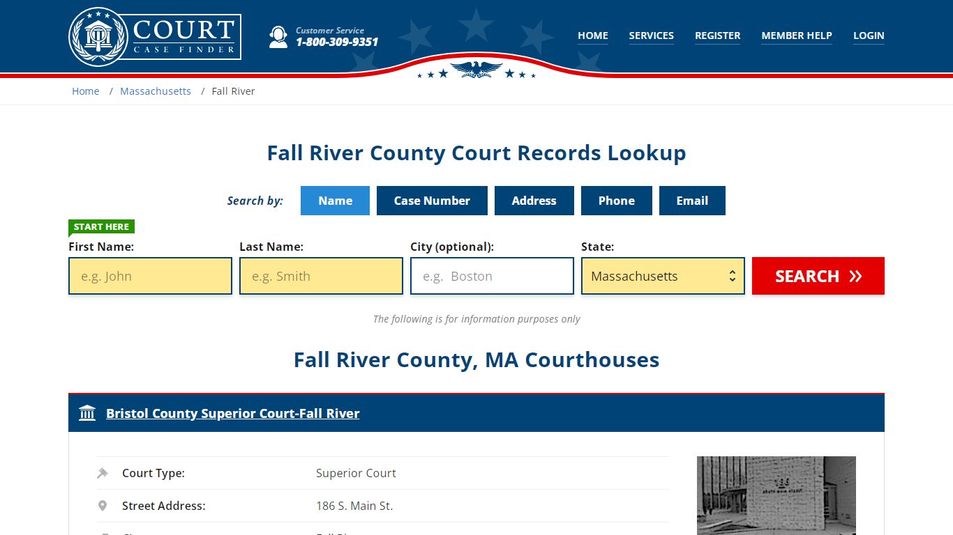 Fall River County Court Records | MA Case Lookup